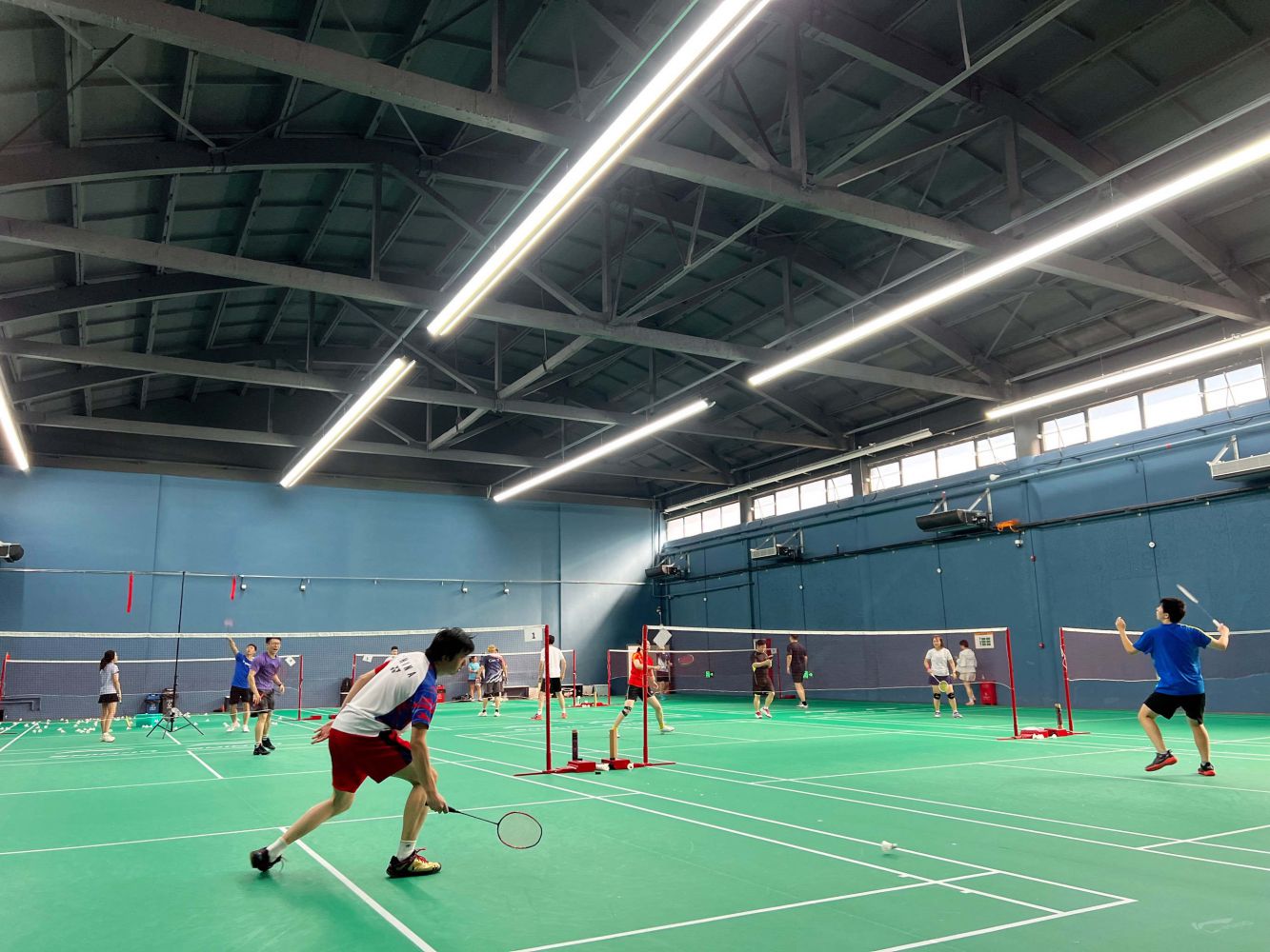 羽毛球场施工